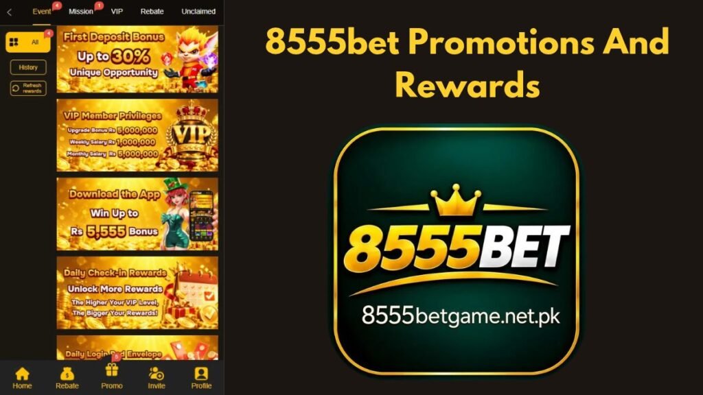 8555bet rewards and bonuses